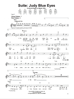 page one of Suite: Judy Blue Eyes (Easy Guitar)
