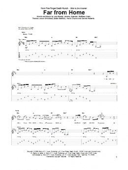 page one of Far From Home (Guitar Tab)