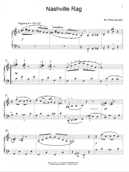 page one of Nashville Rag (Educational Piano)
