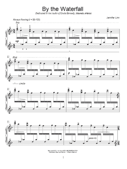 page one of By The Waterfall (Educational Piano)
