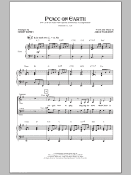 page one of Peace On Earth (SATB Choir)
