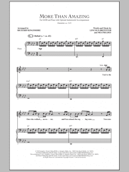 page one of More Than Amazing (SATB Choir)