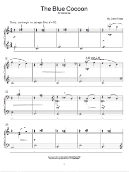 page one of The Blue Cocoon (Educational Piano)