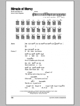page one of Miracle Of Mercy (Guitar Chords/Lyrics)