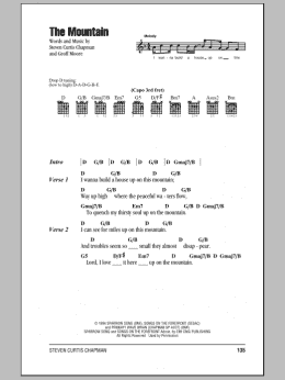 page one of The Mountain (Guitar Chords/Lyrics)