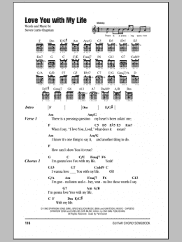 page one of Love You With My Life (Guitar Chords/Lyrics)