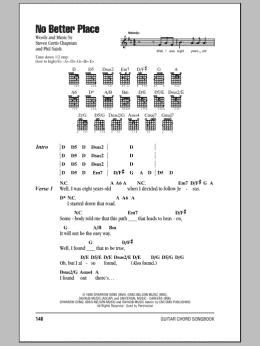 page one of No Better Place (Guitar Chords/Lyrics)