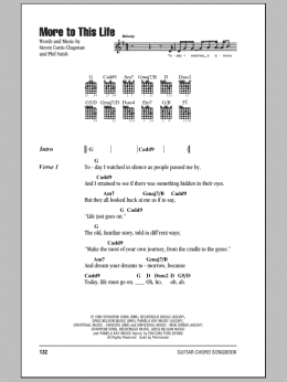 page one of More To This Life (Guitar Chords/Lyrics)