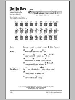 page one of See The Glory (Guitar Chords/Lyrics)