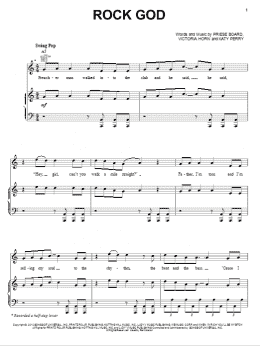 page one of Rock God (Piano, Vocal & Guitar Chords (Right-Hand Melody))