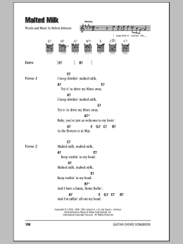 page one of Malted Milk (Guitar Chords/Lyrics)