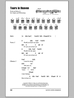 page one of Tears In Heaven (Guitar Chords/Lyrics)