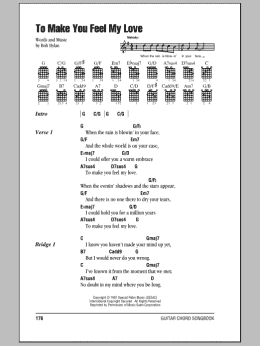 page one of To Make You Feel My Love (Guitar Chords/Lyrics)