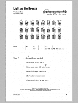 page one of Light As The Breeze (Guitar Chords/Lyrics)