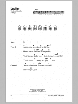 page one of Lucifer (Guitar Chords/Lyrics)