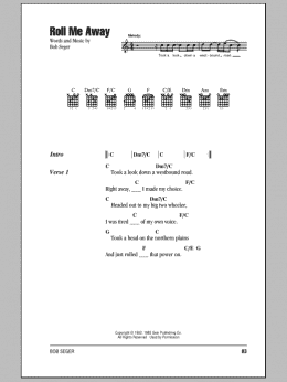 page one of Roll Me Away (Guitar Chords/Lyrics)