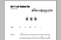 page one of Girl I Left Behind Me (Guitar Chords/Lyrics)