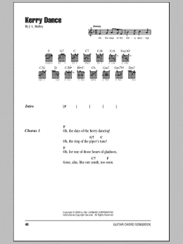 page one of Kerry Dance (Guitar Chords/Lyrics)