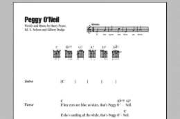 page one of Peggy O'Neil (Guitar Chords/Lyrics)