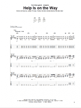 page one of Help Is On The Way (Guitar Tab)