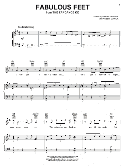 page one of Fabulous Feet (Piano, Vocal & Guitar Chords (Right-Hand Melody))