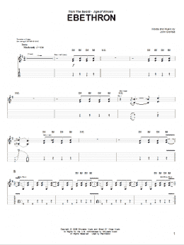 page one of Ebethron (Guitar Tab)