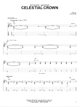 page one of Celestial Crown (Guitar Tab)
