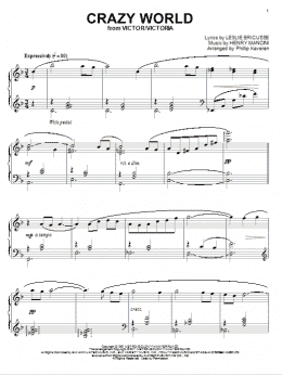 page one of Crazy World (arr. Phillip Keveren) (Piano Solo)