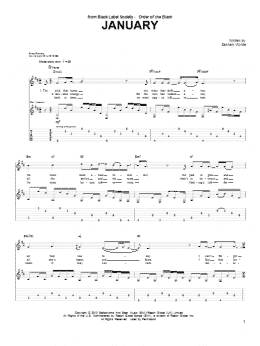 page one of January (Guitar Tab)