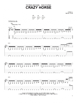 page one of Crazy Horse (Guitar Tab)
