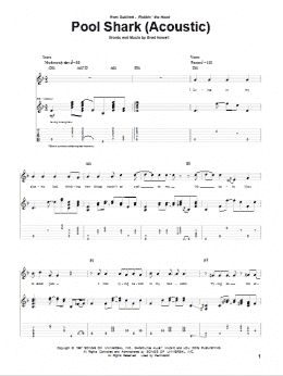 page one of Pool Shark (Acoustic) (Guitar Tab)