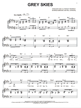 page one of Grey Skies (Piano & Vocal)