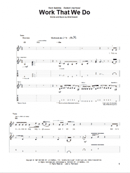 page one of Work That We Do (Guitar Tab)