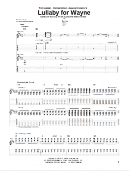 page one of Lullaby For Wayne (Guitar Tab)