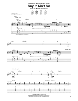 page one of Say It Ain't So (Guitar Tab)
