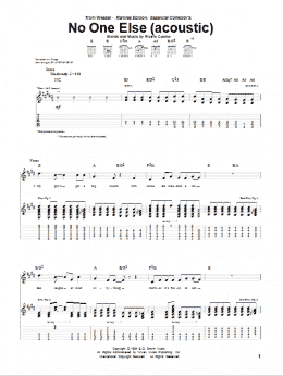 page one of No One Else (Guitar Tab)