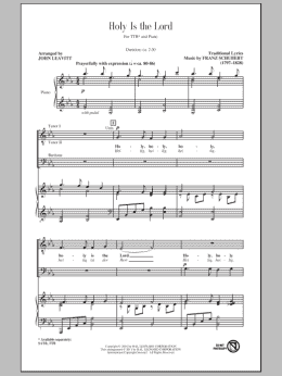 page one of Holy Is The Lord (TTBB Choir)