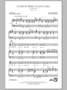 page one of Come By Here, Good Lord (SATB Choir)