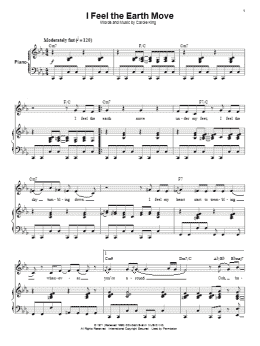 page one of I Feel The Earth Move (Piano & Vocal)