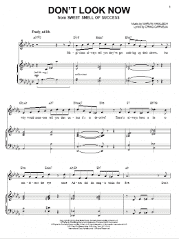 page one of Don't Look Now (Piano & Vocal)