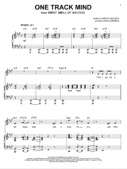 page one of One Track Mind (Piano & Vocal)