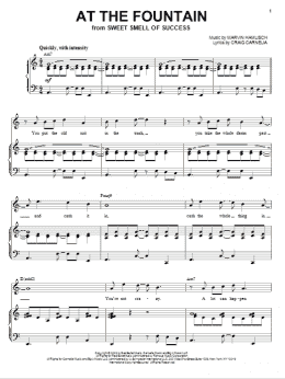 page one of At The Fountain (Piano & Vocal)