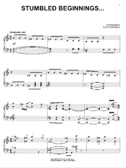 page one of Stumbled Beginnings... (from Black Swan) (Piano Solo)