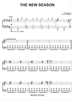 page one of The New Season (from Black Swan) (Piano Solo)