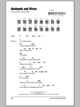 page one of Husbands And Wives (Guitar Chords/Lyrics)