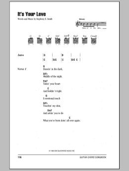 page one of It's Your Love (Guitar Chords/Lyrics)