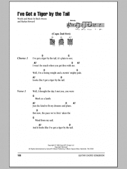 page one of I've Got A Tiger By The Tail (Guitar Chords/Lyrics)