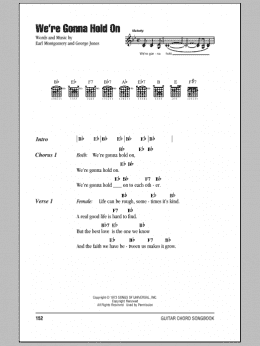 page one of We're Gonna Hold On (Guitar Chords/Lyrics)