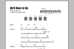 page one of He'll Have To Go (Guitar Chords/Lyrics)