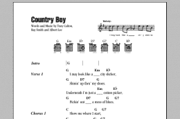 page one of Country Boy (Guitar Chords/Lyrics)